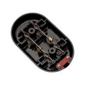 Колодка 2 гнезда REXANT 16A 250V 11-8981 б/з карболитовая  черный