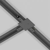 Коннектор T-образный для однофазного трека TRA002CT-11B Unity встраиваемый черный