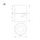 Накладной светильник  12W Белый теплый-MIX 058606 SP-POINT-SURFACE-R85 36deg 220V откидной поворотный круглый черный