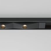 Трековый светильник  12W Белый теплый - белый Шип / Spiky Basity 3000K/6000K TR175-1-12WTW-M-B на магнитный шинопровод черный