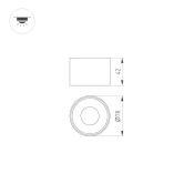 Корпус 030263 PLURIO-BASE-SURFACE-R77 круглый накладной белый