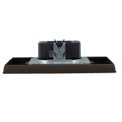 Штепсельная розетка встраиваемая двойная IEK BRITE 10А BR-R20-10-K45-F РС12-2-БрТБ без з/к и шторками в сборе бронза