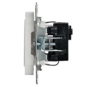 Штепсельная розетка встраиваемая IEK BRITE 16А BR-R11-16-K01 РС11-1-0-БрБ с з/к без з/ш белый