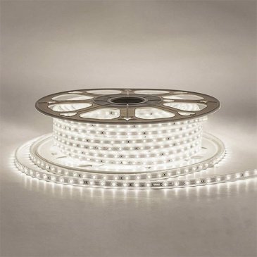 Светодиодная лента Белый дневной 2835 220V  6W/m  60Led/м герм 17-43 Стандарт IP65 50М