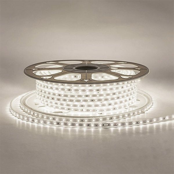 Светодиодная лента Белый дневной 2835 220V  6W/m  60Led/м герм 17-43 Стандарт IP65 50М