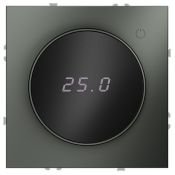 Терморегулятор электронный VOLTUM S70 с индикацией и датчиком для теплого пола титан