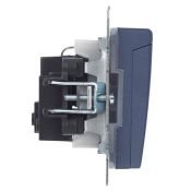 Штепсельная розетка встраиваемая IEK BRITE 16А BR-R16-16-44-K35 РСбш10-3-44-БрМ с з/к и шторками с крышкой маренго IP44