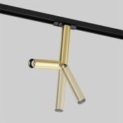 Трековый светильник  6W Белый дневной Фокус Двойной/Focus Unity 36deg TR142-1-6W4K-BS на шинопровод матовое золото