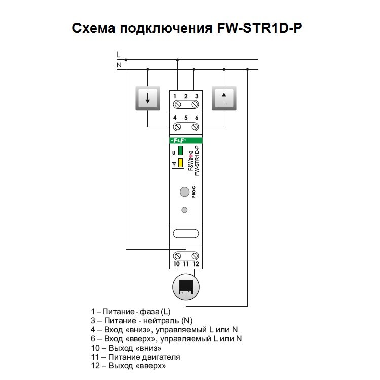 Подключения рольставни с электроприводом схема 220в