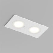 Встраиваемый светильник без лампы DENKIRS PORT DK3112-WH 2xGU5.3 белы прямоугольный IP65