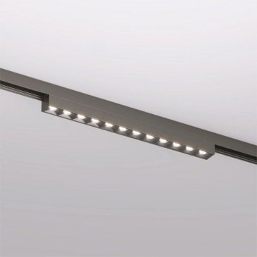 Трековый светильник  10W Белый теплый SHINE GRILL DK5771-DN IP20 на шинопровод темный никель