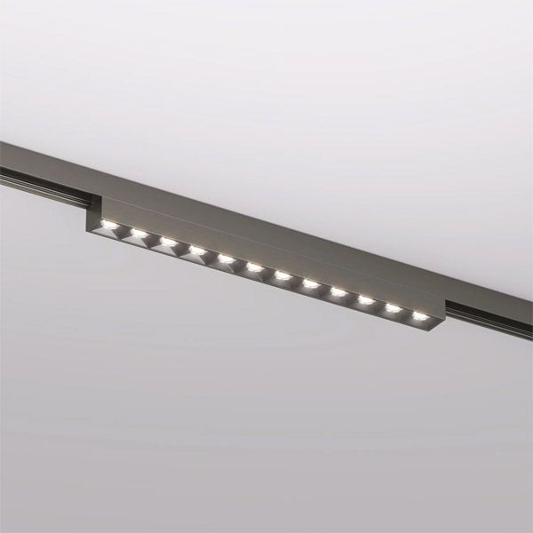 Трековый светильник  10W Белый теплый SHINE GRILL DK5771-DN IP20 на шинопровод темный никель