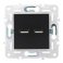 Розетка встраиваемая USB IEK SKANDY A+A 3,1А SK-U21-D31-K02 SK-R15Bl черный