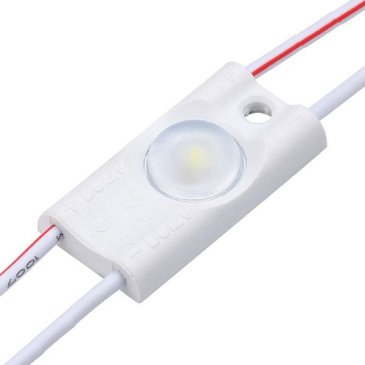 Светодиодный модуль герметичный 1led Белый  2835smd 12V линейный с линзой ECO-1-W