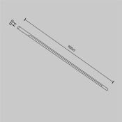 Светильник 24W Белый теплый/белый C100CL-L1000-24W3-6K-B Базис / Basis Axity IP20 чёрный