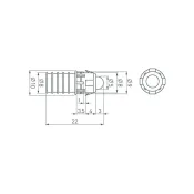 Светодиодный модуль герм. 1led Розовый 5V круглый 026564 ARL-D9-5V