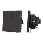 Механизм выключателя управления шторами 054273 SWT-NOBE-MKR2-SFPL-BK черный