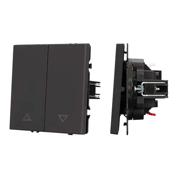 Механизм выключателя управления шторами 054273 SWT-NOBE-MKR2-SFPL-BK черный