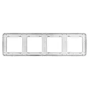 Рамка пластик 4 поста Arlight VERSA 045188 FRM-VERSA-PL-4-BK черная