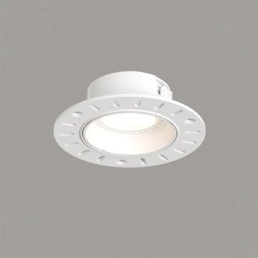 Встраиваемый светильник без лампы DENKIRS VIBI DK3055-WH GU5.3 круглый под шпаклевку белый