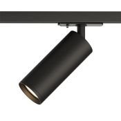 Трековый светильник однофазный  15W SOLID TUBE DK6202-BK под лампу GU10 IP20 на шинопровод черный