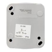 Переключатель проходной Mini OG KR-78-0837 серый IP54 KRANZ