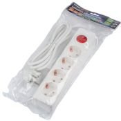 удлинитель с заземлением и выключателем Uniel UL-00010022 S-GCU4-3B WHITE 3м Ultra