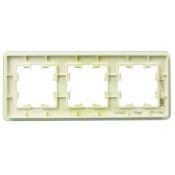 Рамка стеклянная 3 поста IEK BRITE BR-M32-G-41-K06 РУ-3-2-Бр эко грин RE