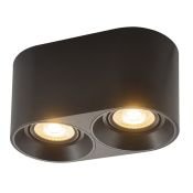 Накладной светильник DENKIRS без лампы DK3036-BK 2xGU5.3 фигурный черный