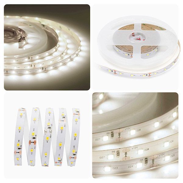 Светодиодная лента Белый дневной 2835 12V  8W/m 60Led/метр 00-130 Стандарт 10мм IP20 Светодиодная лента Белый дневной 2835 12V  8W/m 60Led/метр 00-130 Стандарт 10мм IP20