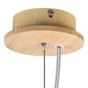 Люстра подвесная Lightstar без лампы 802115 NUBI LEGNO 1х40W E27 белый/светлое дерево