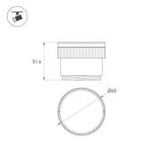 Насадка с изменяемым углом LGD-ARTIFACT-ZOOMLENS-R65 (BK, 10-50 deg) 059711