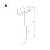Трековый светильник  12W Белый дневной 035828 MAG-ORIENT-SPOT-HANG-R45 цилиндр трековый белый