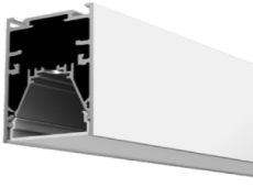 комплект профиля LUMKER с экраном  L.9086-B-2500 ANOD черный