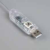 Умная гирлянда «Нить» RGB с насадками «Звёздочки» серебристая нить, управление с приложения, USB, 5.0 м., USB, 50Led, IP20