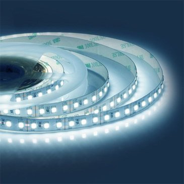 Светодиодная лента Белый 2835 12V 14.4W/m 120Led/метр 00-52 Стандарт 10мм IP20