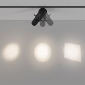 Трековый светильник кадрирующий 10W Белый дневной Гала/Gala Exility 20-35deg TR108-2-10W4K-B IP20 на магнитный шинопровод черный