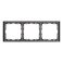 Рамка пластик 3 поста Arlight FRM-NOBE-SFPL-3-GR 054222 серый