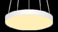 Подвесной светильник 180W Белый теплый ROUND 125+ canopy 220V IP40 диммируемый круглый белый