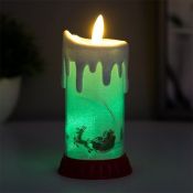фигурка  светодиодная на батарейках «Свеча Сани новогодние», LR44, 6х6х10 см , RGB