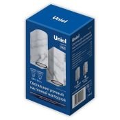 светильник Uniel без лампы UL-00011360 UUL-P52A 2х6W-GU10 IP65 MARBLE накладной мрамор