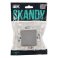Выключатель встраиваемый одноклавишный IEK SKANDY SK-V10-0-10-K23 SK-V01S серебряный