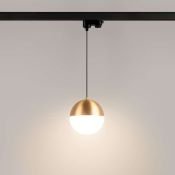 Трековый светильник  11W Белый теплый LGD-EMISFERO-TRACK-HANG-4TR-R150 170deg на шинопровод светлое золото 035940