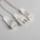 гирлянда фигурная «Сосульки рифленые» Белый теплый 12V прозрачная нить, 192 LED,2.5х0.3 м с эффектом стекания IP65
