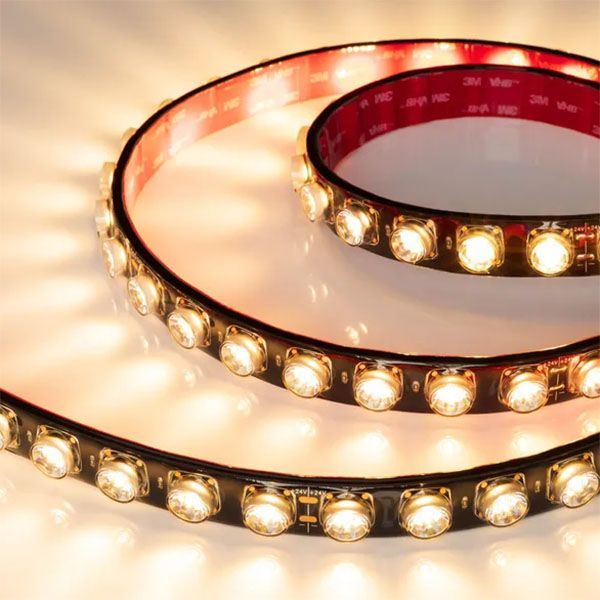 Светодиодная лента Белый теплый 2835 24V 21W/m 42Led/метр 049301 FLT-PS-A42-BLACK-23mm черная плата 15deg 2700K IP67