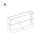 Магнитный трековый светильник  6W Белый дневной MAG-FLAT-FOLD-45-S205 100deg  24V на магнитный шинопровод белый 026986