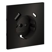 Накладка для розетки с заземлением и защитными шторками с USB A+C S70 Metal антрацит
