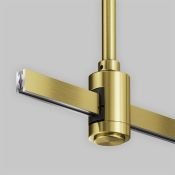 Крепление потолочное Среднее / Medium 360мм с вводом питания Flarity TRA158C-BL1-BS латунь