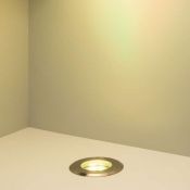 светильник   9W RGB 024961  ART-GROUND-COLOR-TURN-R115 24V IP67 круглый встраиваемый серебристый