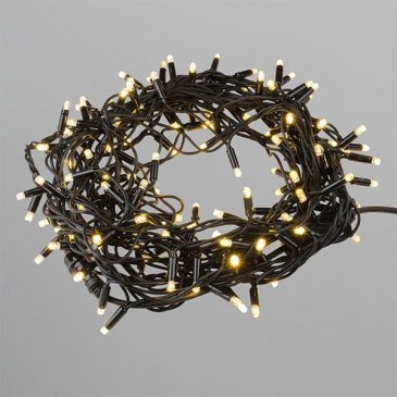 гирлянда НИТЬ  4.5W Белый теплый UL-00013333 ULD-F90PRO S10M-100-TBK WW, черный провод 10 м. 220V, 100 Led, IP67, с мерцанием без вилки